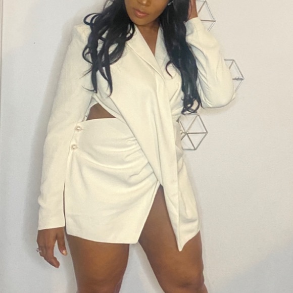 Cream Blazer/Dress - Picture 1 of 3